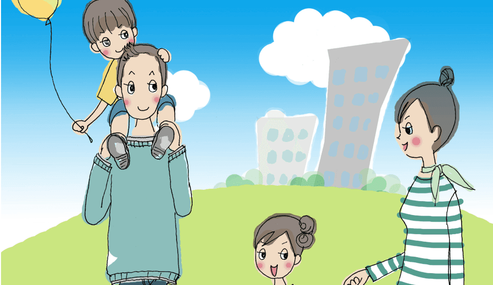 建設施設パンフレットイラスト
